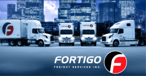 Fortigo Speicalized Cargo Inc Flotte Camion avec Logo