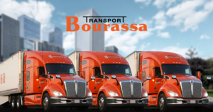 Transport Bourassa truck with logo
